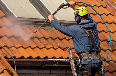 Démoussage et hydrofuge de toiture au Verguier
